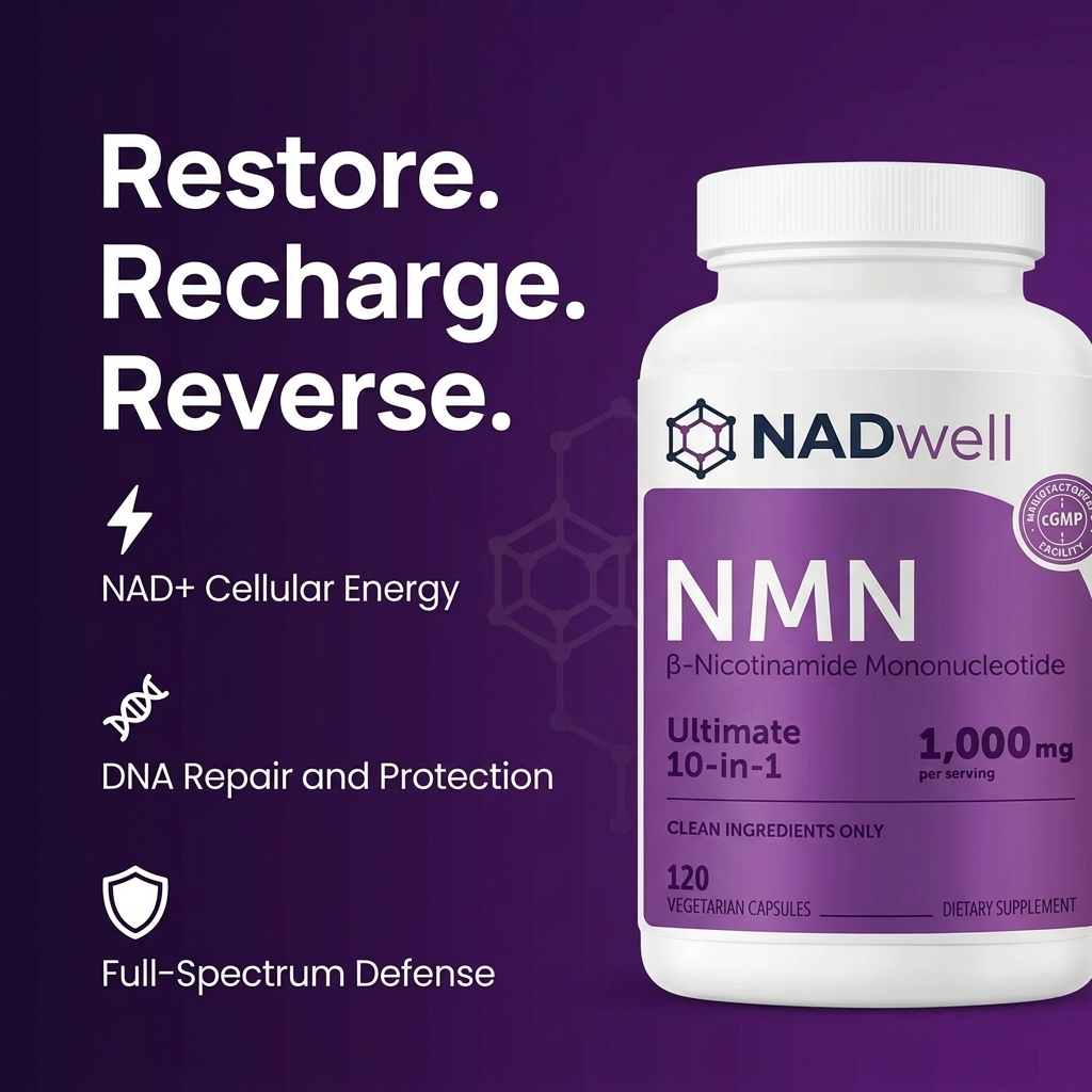 NMN Complex 1,000mg Per Serving, Veggie Capsules